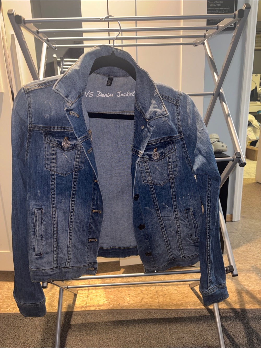 Victoria's Secret Medium Blue Denim Shirt Jacket
